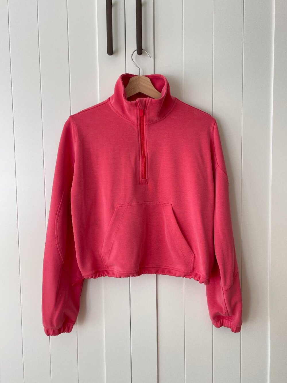 Lululemon Pink Softstreme Half-Zip Sweater